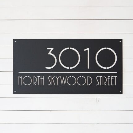 Custom Metal Home Address Sign | House Number Sign | House Address Sign | Address Plaque | Modern House Number Plaque | Street Number Sign